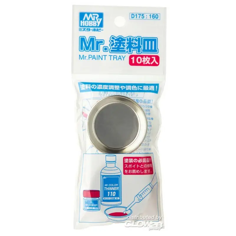 Mr Hobby -Gunze Mr. Paint Tray (10 pcs/1 package) Weekendaanbieding