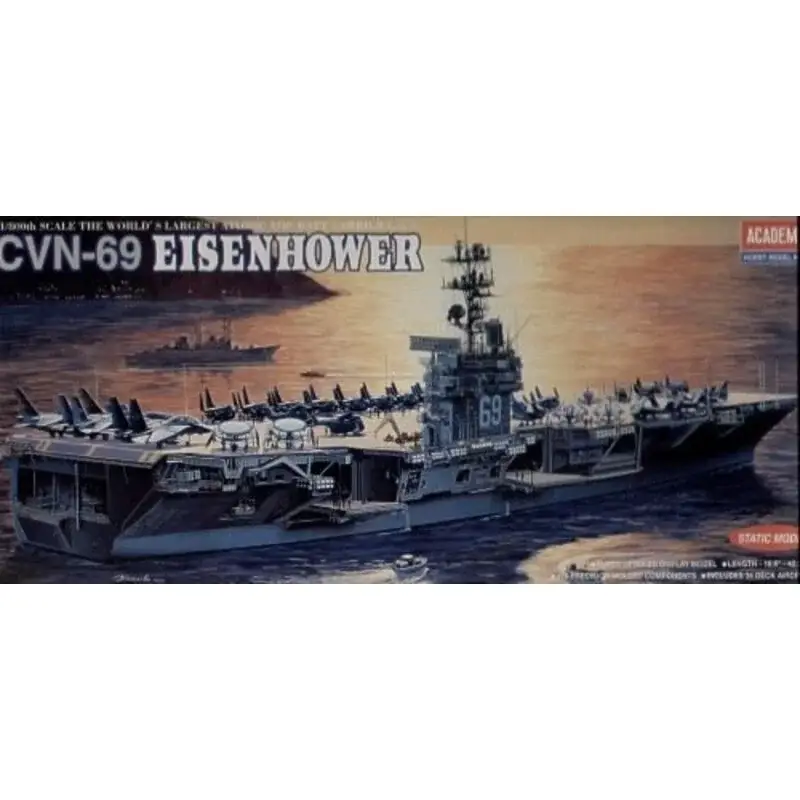 USS Eisenhower CVN-69 (WAS AC1440) 1/800 - 14212 Academy Schaalmodel Bestseller