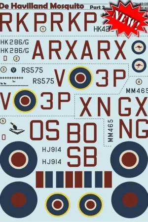 Sticker de Havilland Mosquito Part-2 Decal Koop Vandaag