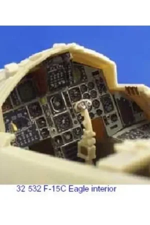 McDonnell Douglas F-15C Eagle interior PRE-PAINTED IN COLOUR! (toebehoren voor modelbouwsets van Tamiya) Dagaanbieding