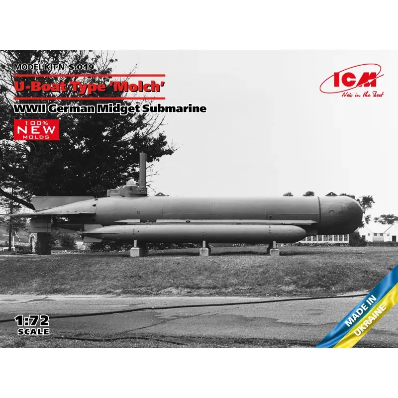 Molch Midget Submarine U-Boat Type 'Molch', WWII German Midget Submarine (100% new molds) NEW - IV quarter Koop Online
