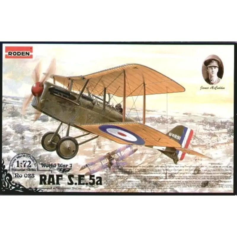 Laatste Versie RAF S.E.5a with Hispano Suiza engine Schaalmodel