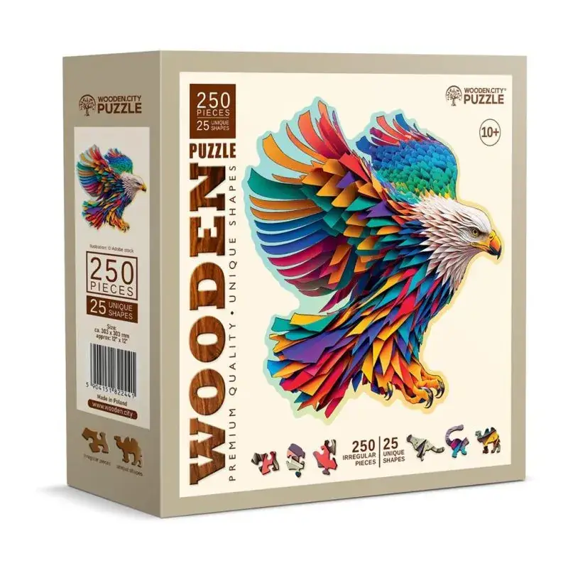 Houten stadspuzzel: BRIGHT EAGLE 250/25, houten, 8+ Beperkte Voorraad