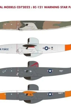 Korting Sticker Lockheed EC-121 Warning Star Part 2: Our second EC-121 sheet oven the provides more options, two from two from USAF and