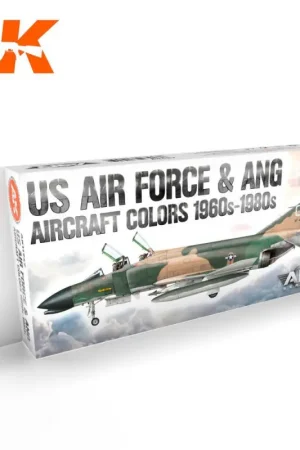Koopje AK INTERACTIVE: SET acrylic paint 3rd Generation 17mL - US Air Force & ANG Aircraft Colors 1960s-1980s