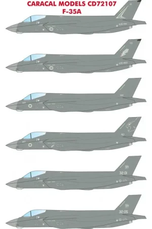 Sticker Lockheed-Martin F-35A Joint Strike Fighter Decal Betrouwbaar