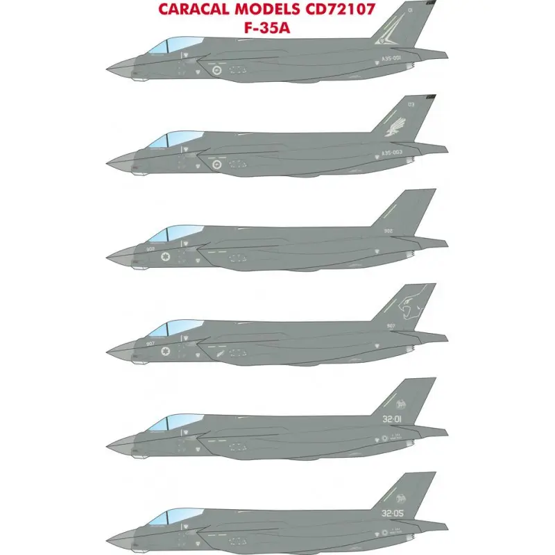 Sticker Lockheed-Martin F-35A Joint Strike Fighter Decal Betrouwbaar