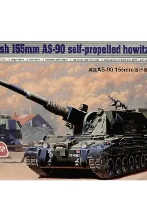 British 155mm AS-90 self propelled howitzer Schaalmodel Populair