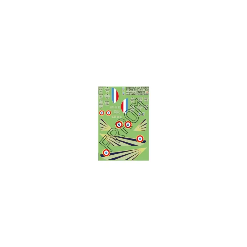 Frrom fr0x09 model planes decals stamps sv4 stamps (a7) 1/72 Laatste Kans