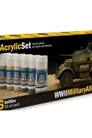 Meest Verkocht WWII allied tanks painting set Acrylverf