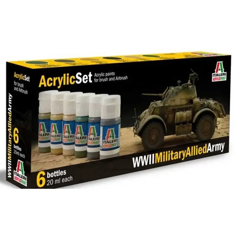 Meest Verkocht WWII allied tanks painting set Acrylverf