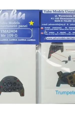 Koop Vandaag Messerschmitt Bf 109G-2/Bf 109G-6/Bf 109G-10 Photoetched instrument panels. Coloured. Ready to fit in a model (JustStick) (desig