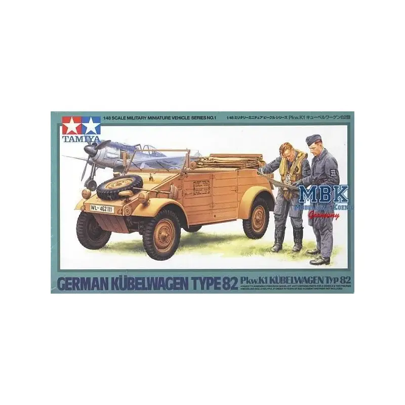 Kubelwagen Type 82 and figures Schaalmodel Koopje