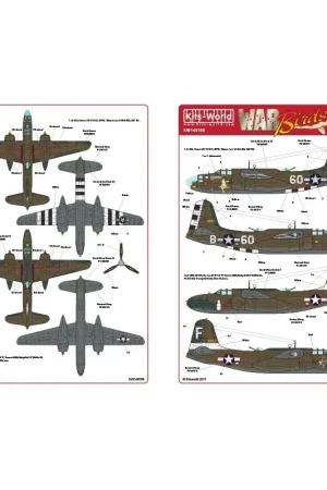 Premium Sticker Douglas A-20J, Havoc 43-10127, 60*B, Mama Lou 410th BG, 647 BS.A-20G-25-DO, Havoc 43-9113 F, Sweet Milk/BabyDoll II 386t