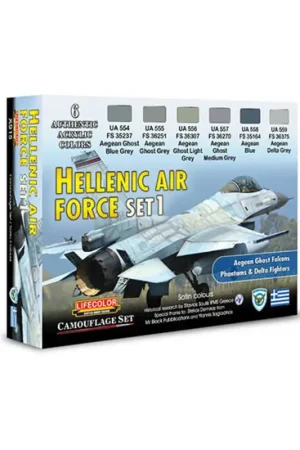 Seizoensaanbieding Hellenic air force set 1 Acrylverf