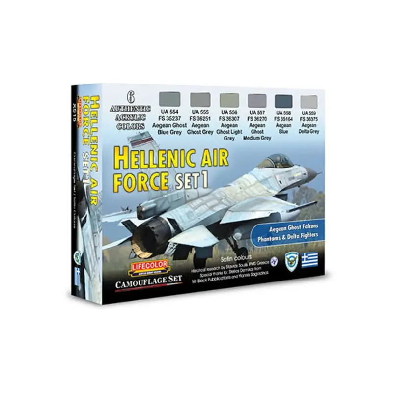Seizoensaanbieding Hellenic air force set 1 Acrylverf