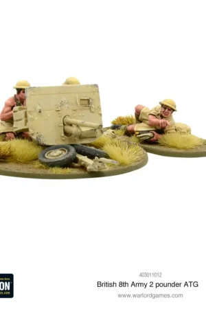 Express Levering 8e Army 2 Pounder Anti-tank Gun Figuur spellet