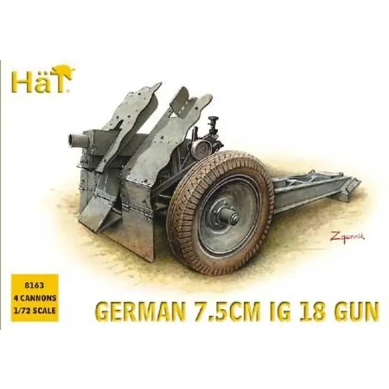 Koop Online German 75mm IG18 infantry gun WWII Figuren