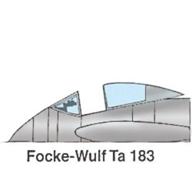 Voordeelprijs Focke Wulf Ta 183 canopy (toebehoren voor modelbouwsets van AMT) Baldakijn