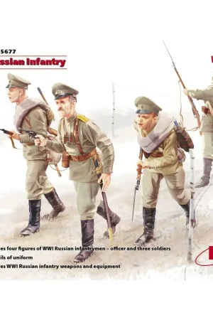 WWI Russian Infantry (Figures 4 x) Figuren Betaalbaar