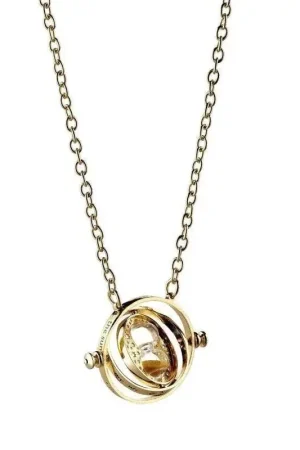 Harry Potter Pendant & Necklace Spinning Time Turner (gold plated) Hanger Lage Prijs