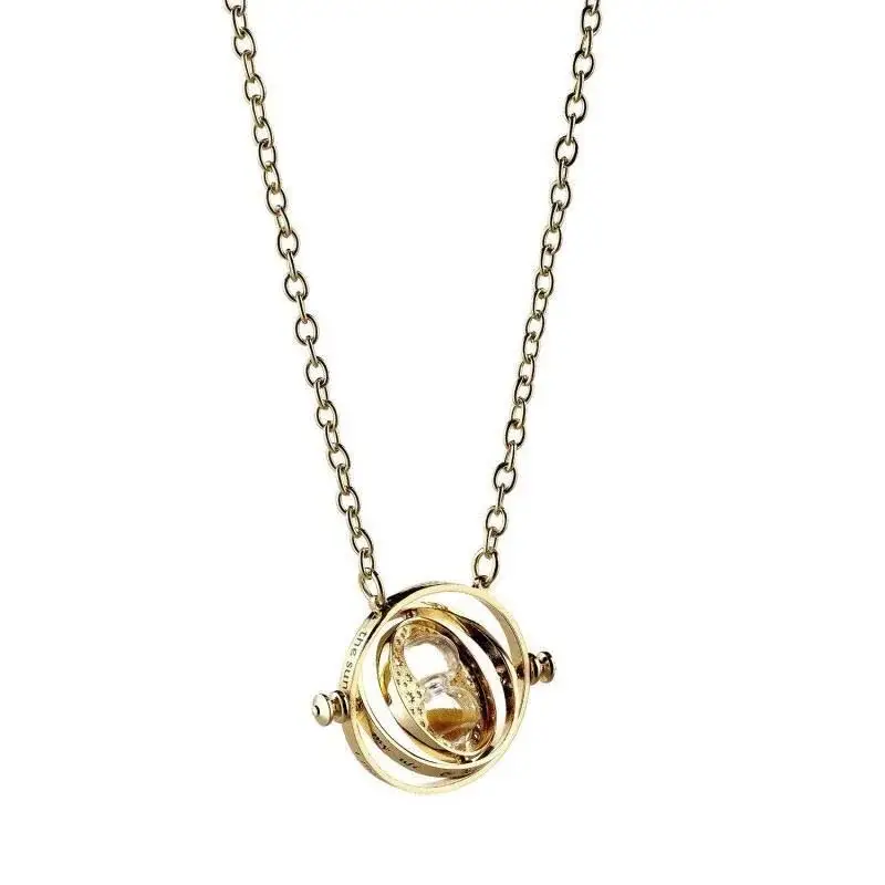 Harry Potter Pendant & Necklace Spinning Time Turner (gold plated) Hanger Lage Prijs