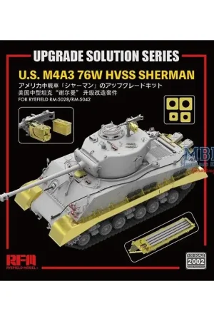 US M4A3 76W HVSS SHERMAN upgrade-oplossing Nieuw