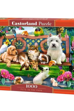 Weekendaanbieding Puzzel Pets in the Park, Puzzle 1000 Teile
