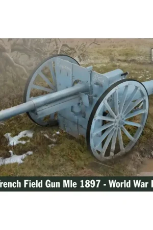 Korting 75 mm Frans veldkanon Mle 1897 - Eerste Wereldoorlog Schaalmodel