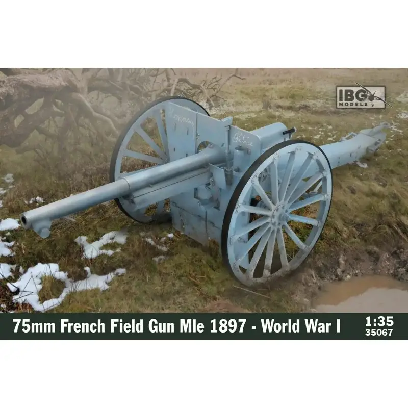 Korting 75 mm Frans veldkanon Mle 1897 - Eerste Wereldoorlog Schaalmodel