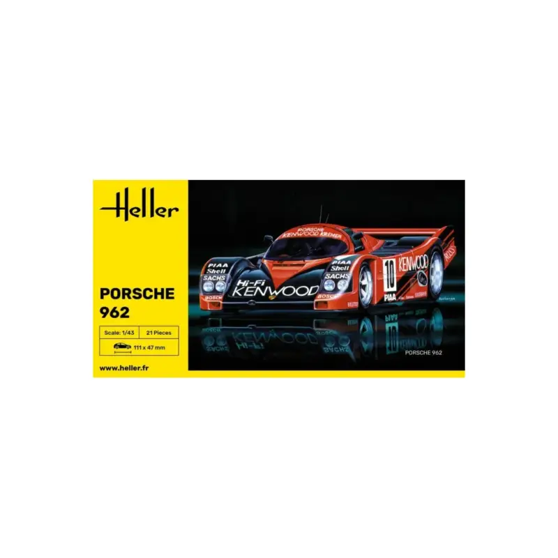 Heller 80109 model porsche 962 1/43 Schaalmodel Actieprijs