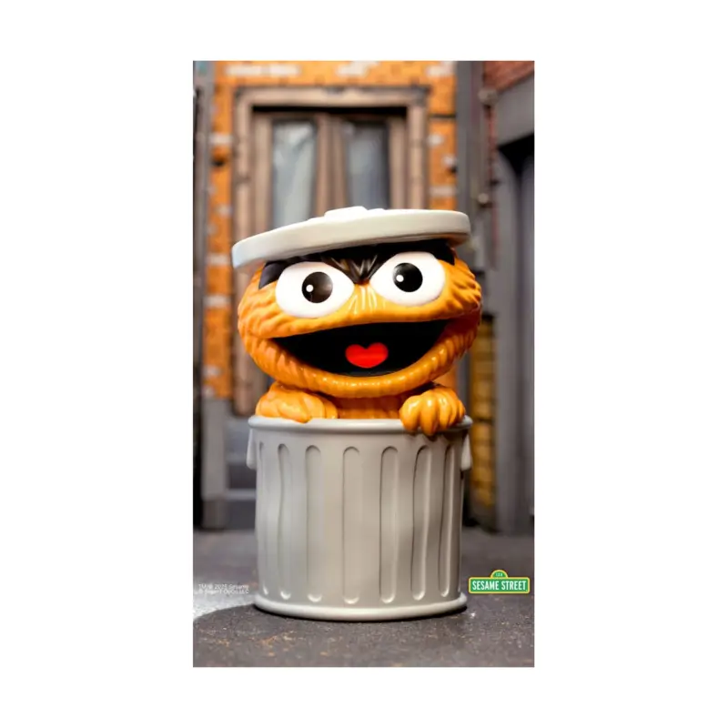 1, Sesame Street Soft Vinyl Figure FUN! FUN! Oscar the Grouch (Orange) 13 cm Figuurtje Favoriet