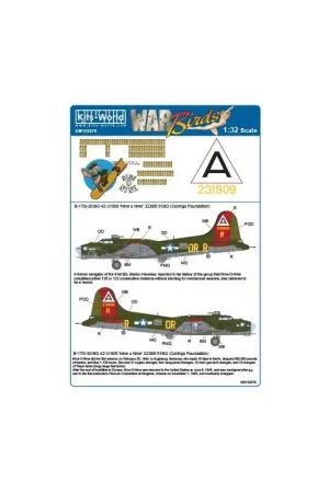 Sticker Boeing B-17G-30-BO Flying Fortress 42-31909 'Nine O Nine' 323rd BS 91st BG (ROR) (Collings Foundation) Favoriet