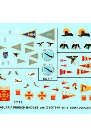 Sticker Buttons for French Sepecat Jaguar A - E Part 2 Decal Gereduceerde Prijs