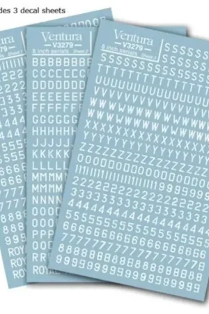 Betrouwbaar Sticker RAF and RAAF 8 'serial letters and numbers. Decal