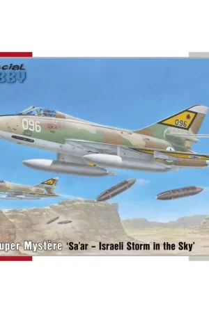 Beperkt Aanbod SMB-2 Super Mystere Sa ar Israëlische Storm in the Sky Schaalmodel