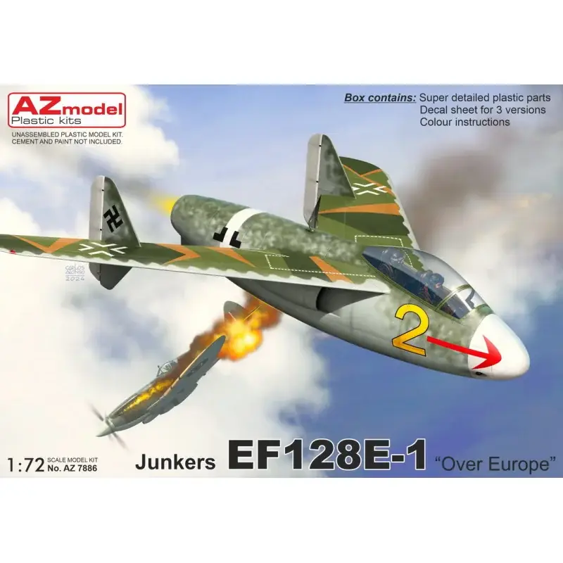 Junkers EF-128E-1 'Over Europe 1946' re-release, new decals Schaalmodel Beperkt Aanbod