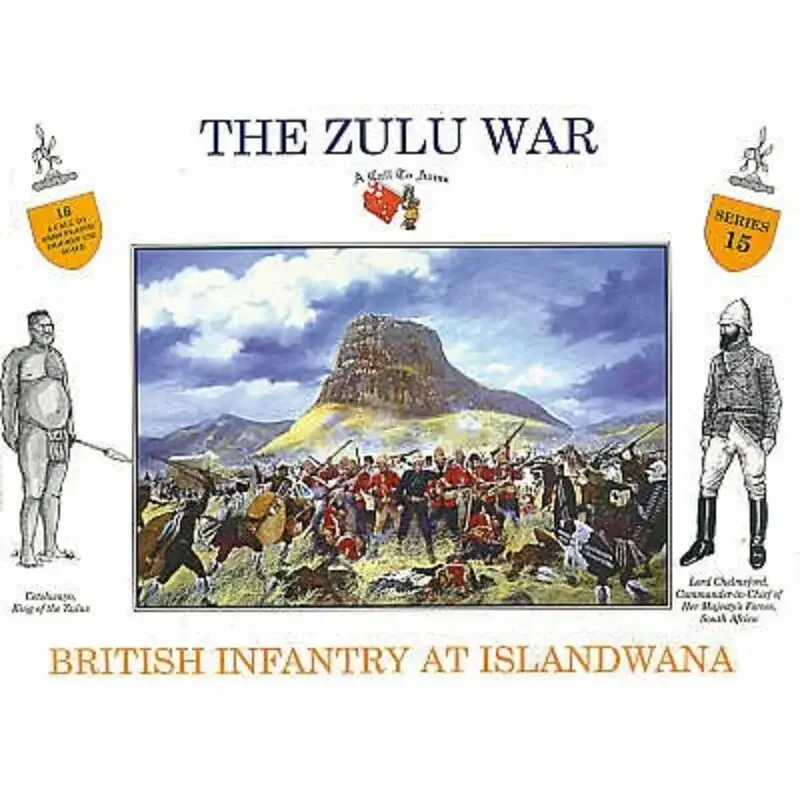 British Infantry Islandwana 16 figures Figuren Uitverkoop