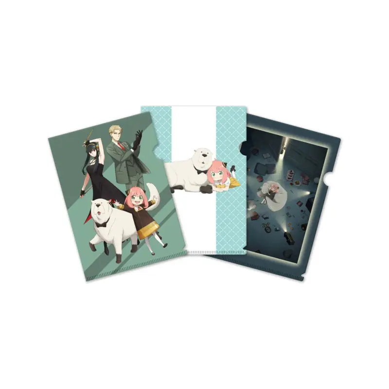 Populair Spy x Family set 3 transparent pouches Season 3