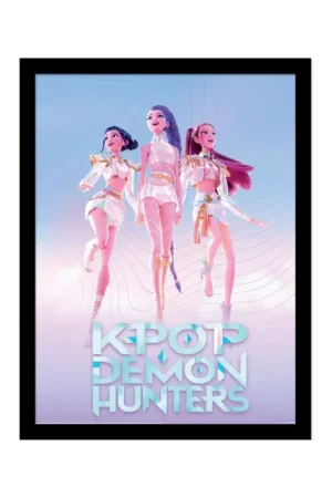 KPop Demon Hunters poster encadré Collector Print Trio Beperkt Aanbod