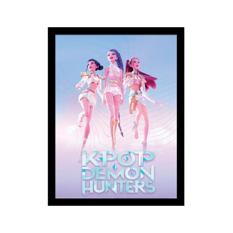 KPop Demon Hunters poster encadré Collector Print Trio Beperkt Aanbod