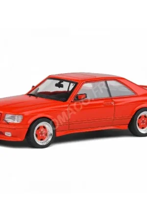Finale Uitverkoop Mercedes-benz 560 sec amg wide body c126 1990 rood Miniatuur