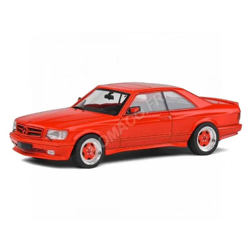 Finale Uitverkoop Mercedes-benz 560 sec amg wide body c126 1990 rood Miniatuur