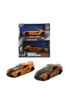Jada 35401 miniature twin pack toyota ft-1 concept / supra bi-color ff 1/32 Miniatuur Rechtstreeks Van De Fabrikant