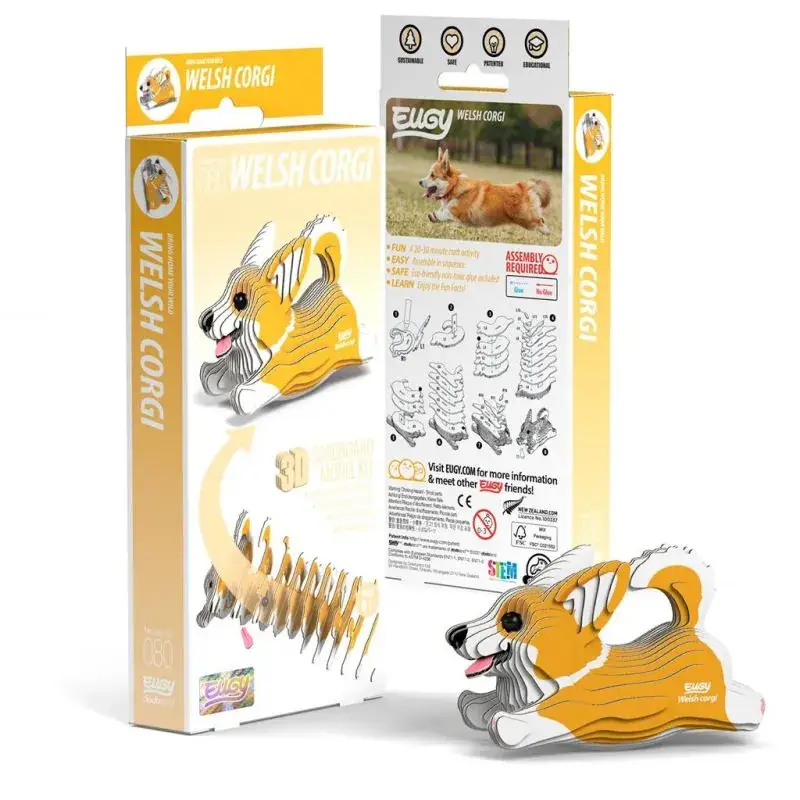Goedkoop EUGY 3D - Welsh Corgi Dog Schaalmodel