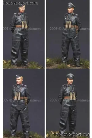 Panzer crew 1 verschillende koppen incl. Figuren Merkproduct