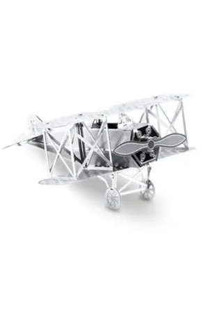 Rechtstreeks Van De Fabrikant MetalEarth Aviation: FOKKER D-VII 6.44x6.44x3.17cm, metalen 3D-model met 1 vel, op kaart 12x17cm, 14+