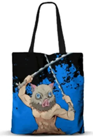 Demon slayer kimetsu no yaiba - exclusive premium tote bag - inosuke Tas Aanbieding