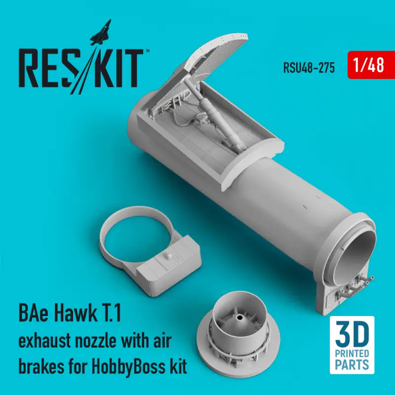 Merkproduct BAe Hawk T.1 exhaust nozzle with air brakes for HobbyBoss kit (3D printing) Accessoire