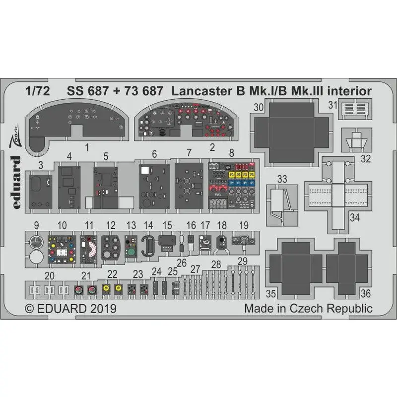 Bestel Nu Avro Lancaster BI / III-interieur (ontworpen om te worden gebruikt met Airfix-kits)